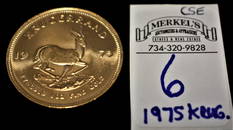 1975 1oz Krugerrand Gold Coin BU.