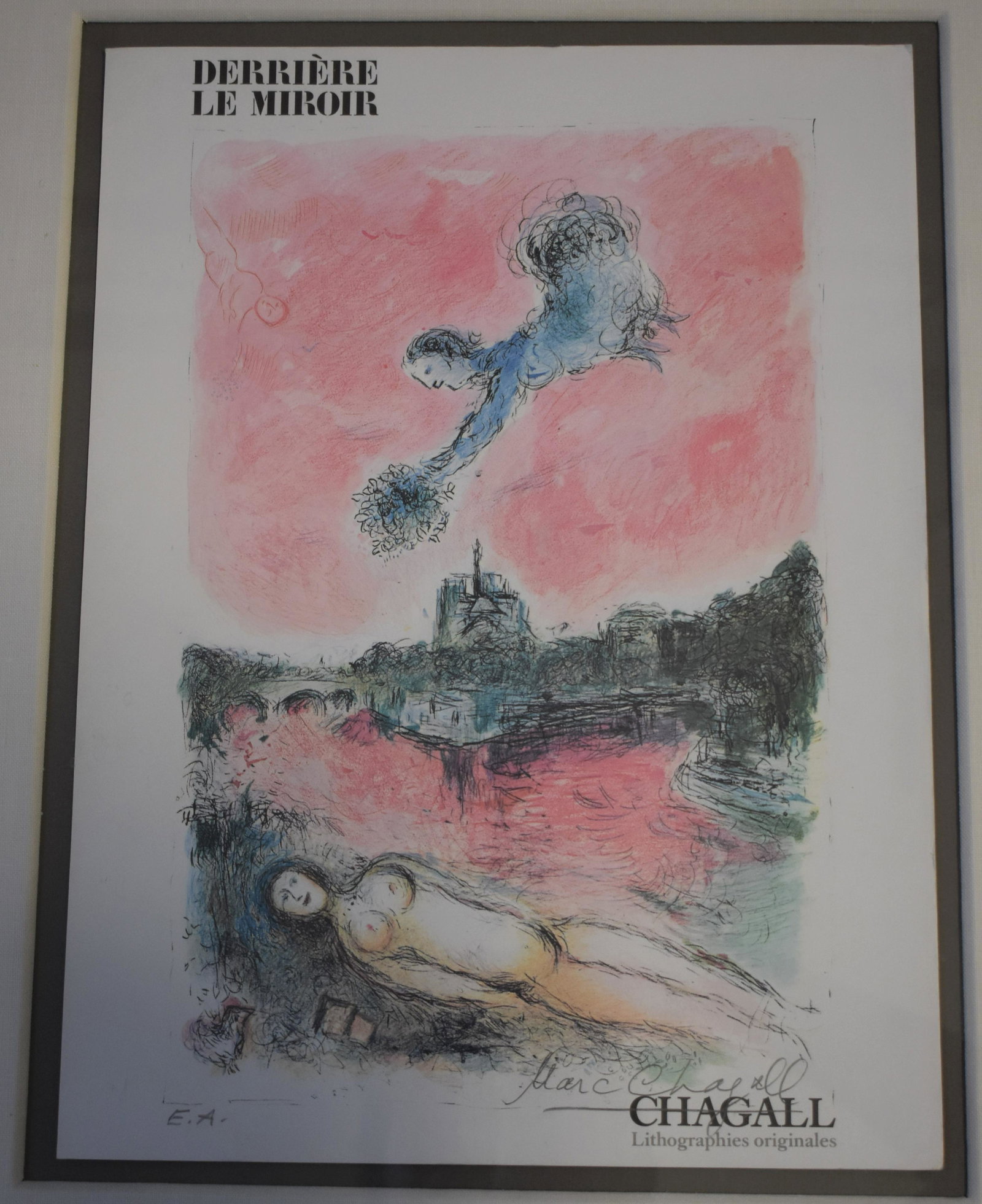 Marc Chagall Derrriere Le Miroir - Signed (1 of 3)