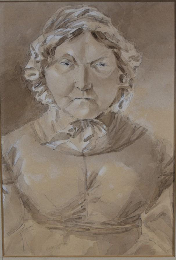 1808 J.M.W. Turner Drawing Sketch of Turner's Mother: This Sketch was executed in 1808 and Titled "Sketch of Turner's Mother". Subject measures 6.5" x 7" and remains in Excellent Condition. This piece comes with exceptional provenance including Antique H