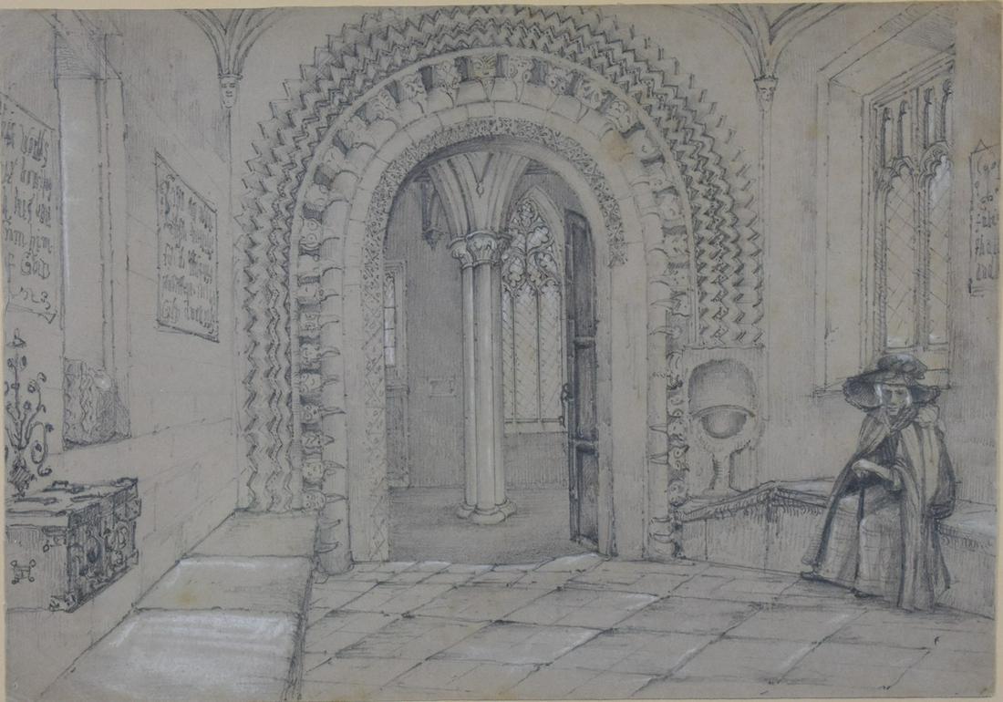 1842 Porch of St. Peter's Oxford (1 of 6)