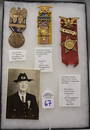 GAR National Commander John. H Grate 75th Anniversary of Gettysburg & 2 Presentation Badges