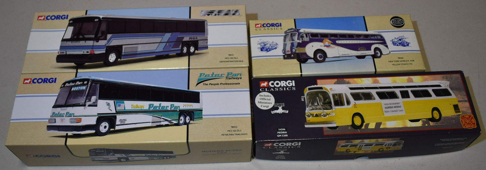 Lot of 4 1/50 Corgi Model Buses (1 of 1)