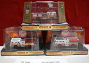 Lot of 3 1/64 Code 3 Fire Engines