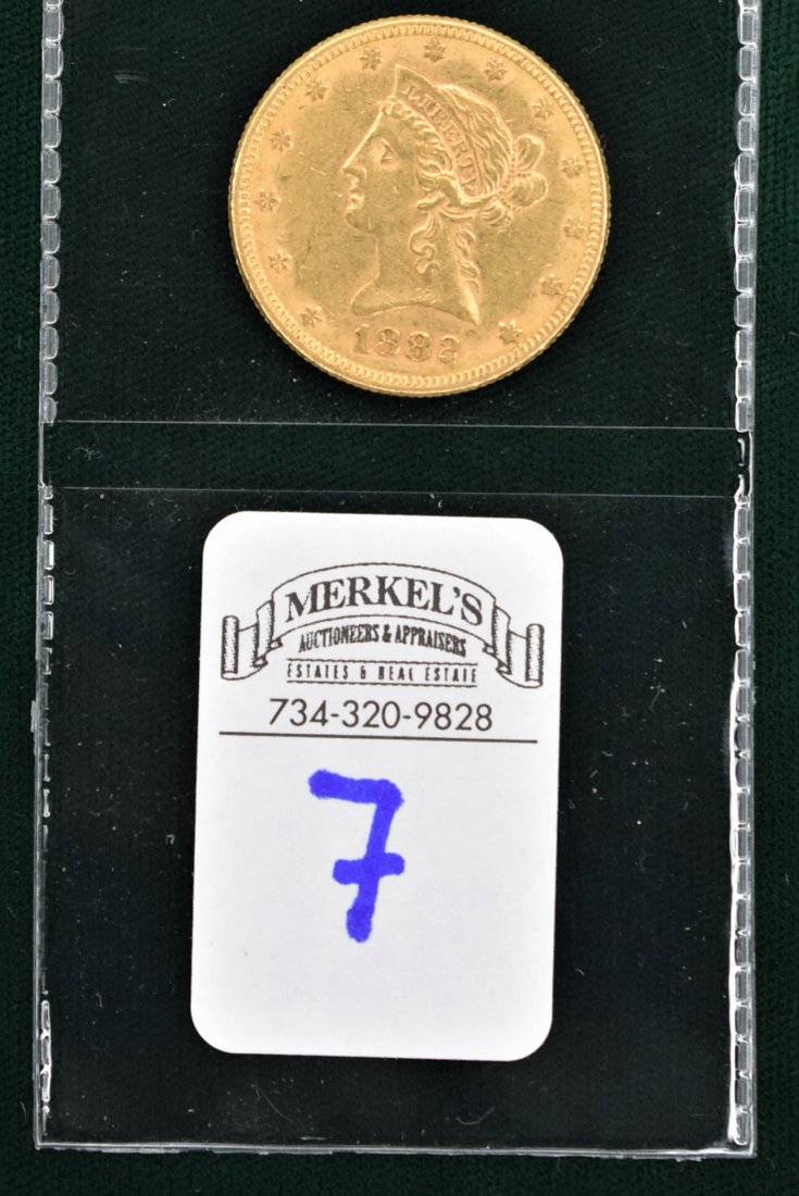 1882 $10 Liberty Gold Eagle Coin (1 of 2)