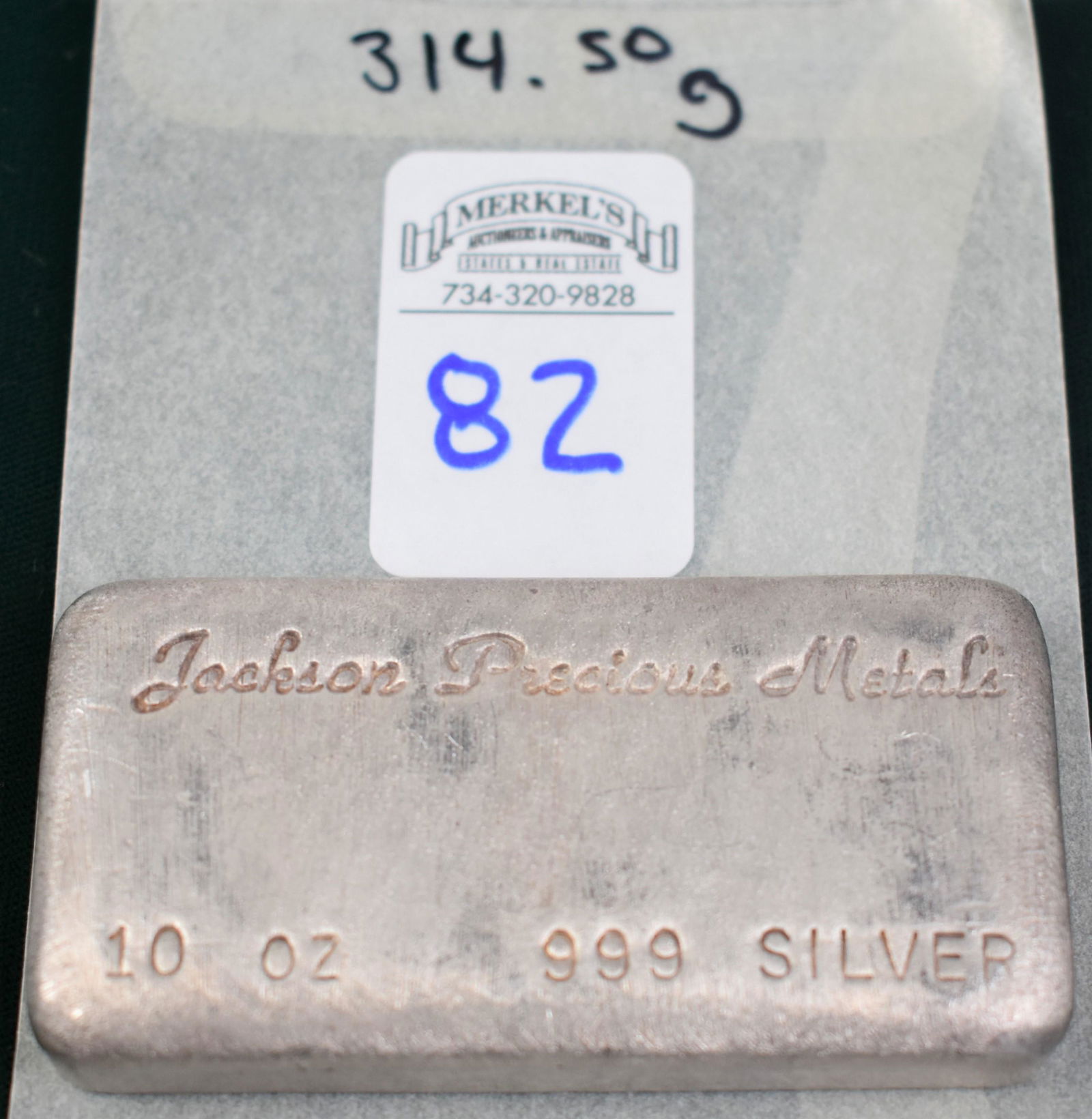 Jackson Precious Metals 999 Silver 10 Ounces Bar (1 of 2)