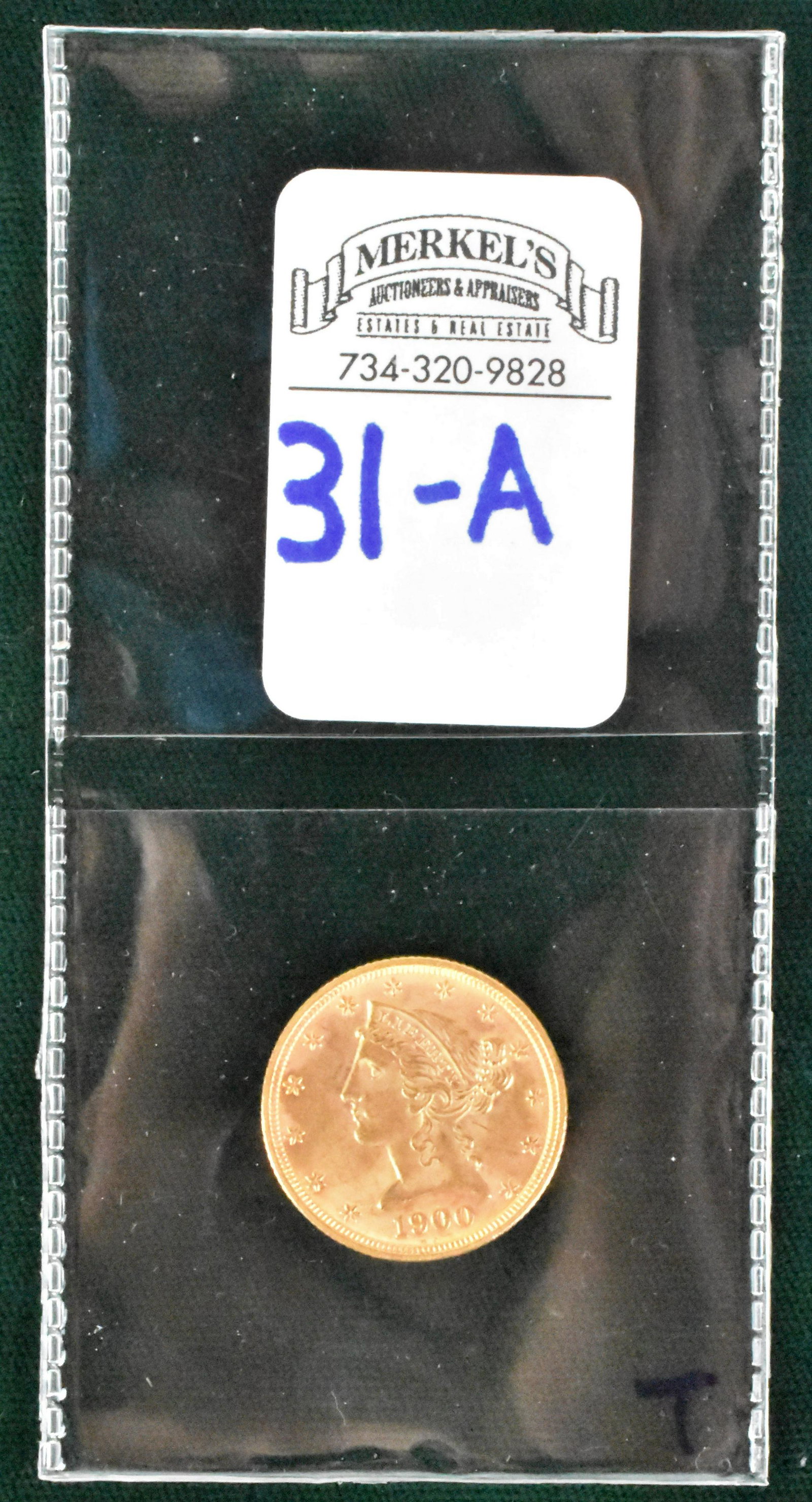 1900 $5 Liberty Half Eagle Gold Coin (1 of 2)