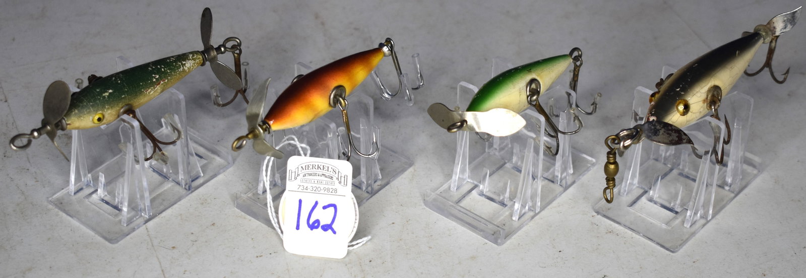 Lot of 4 Early 3-Hook Lures: Lot of 4 Early 3-Hook Lures. See attached photos