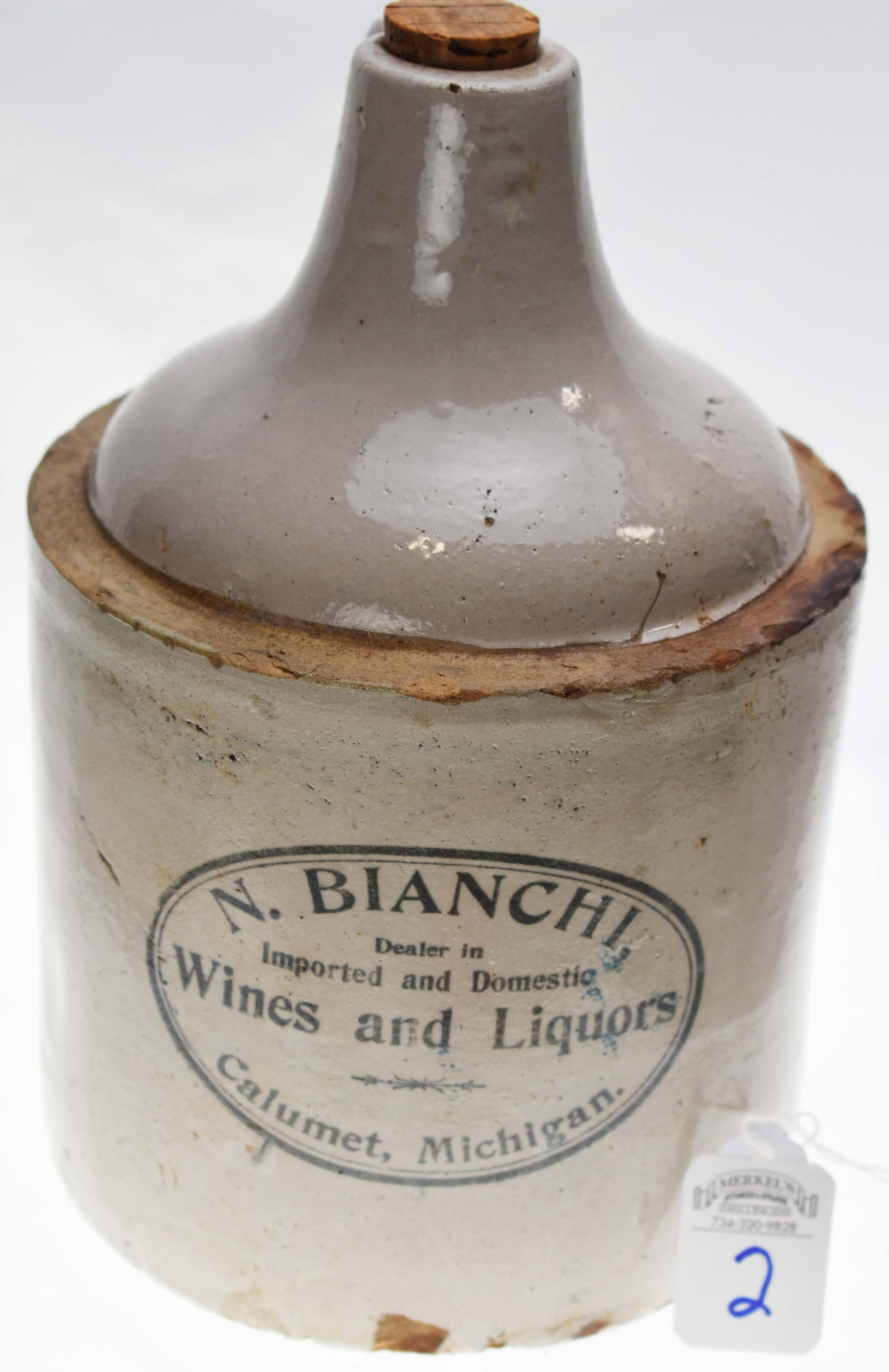 Red Wing N. Bianchi Wines And Liquors Jug Auction