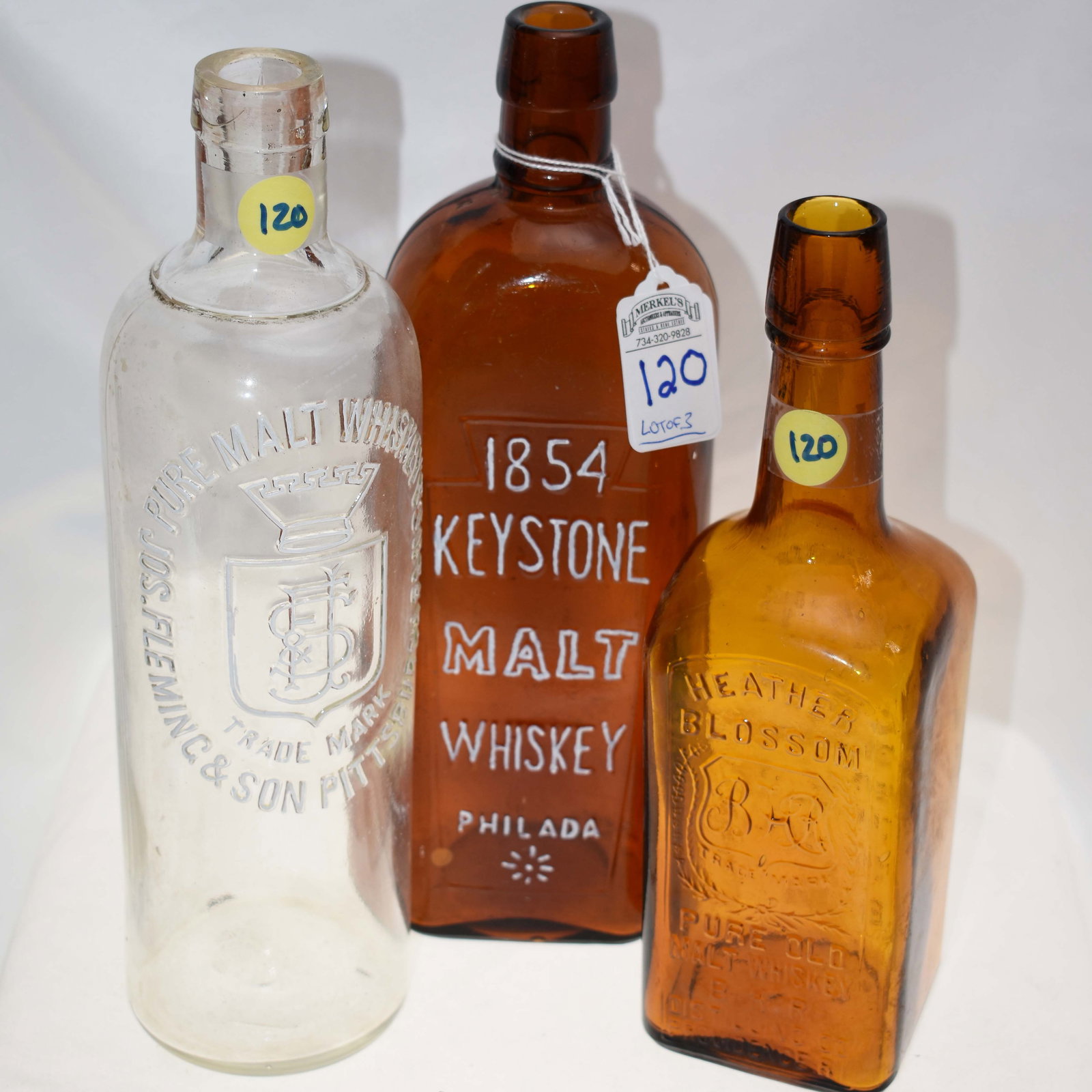 Lot of 3 Whiskey Bottles (1 of 5)