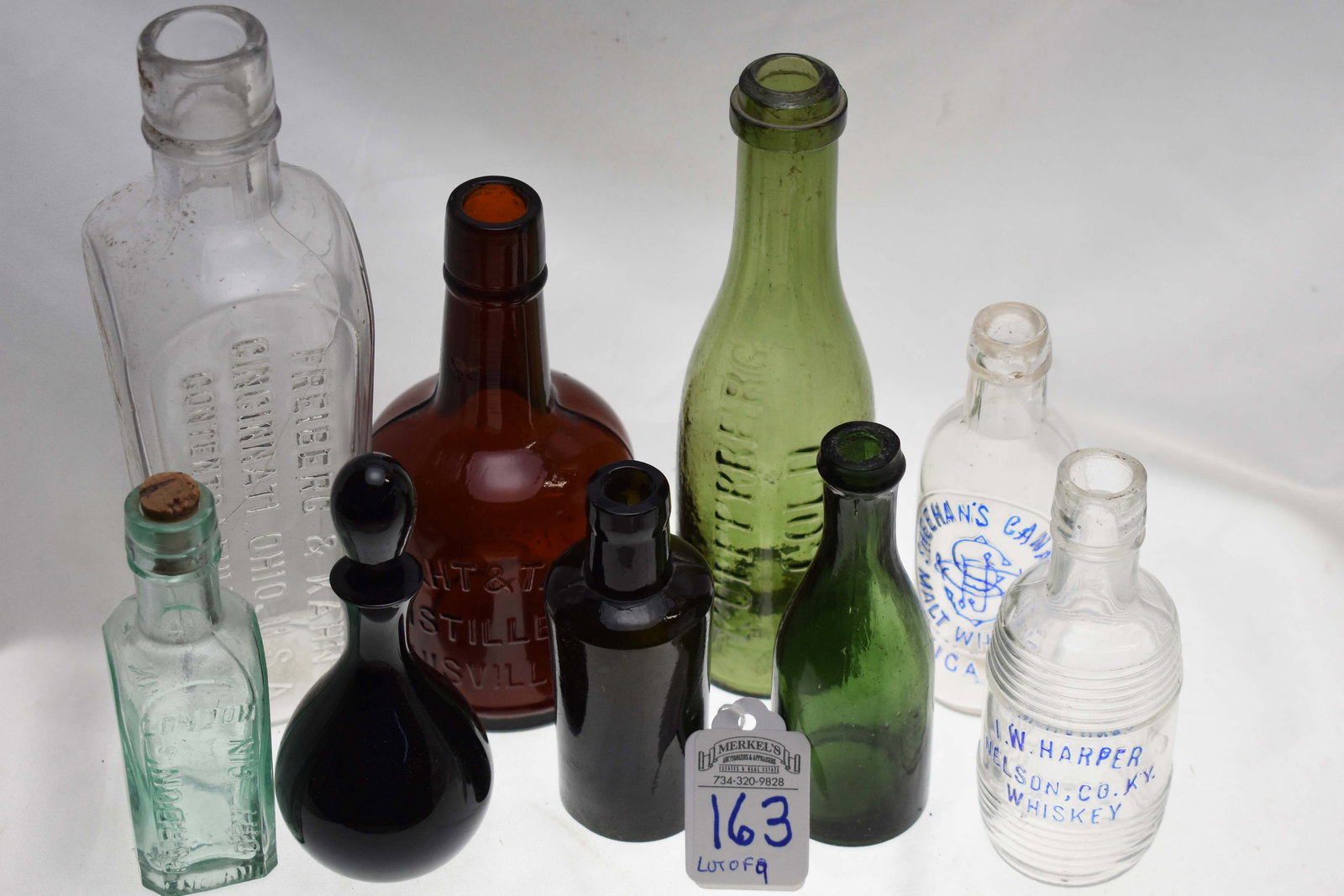 Lot of 9 Sample Size Whiskey, Gin, Champagne Bottles (1 of 3)