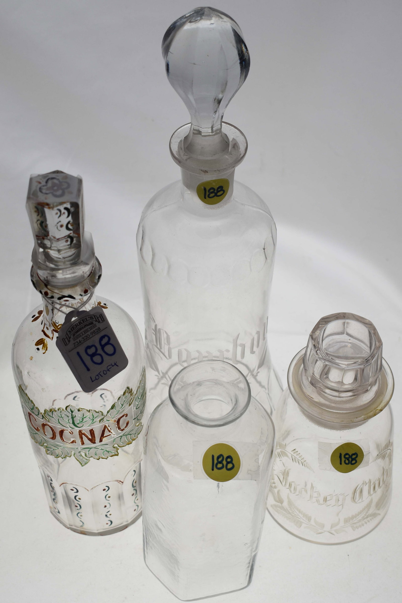 Lot of 4 Various Early Bottles (1 of 5)