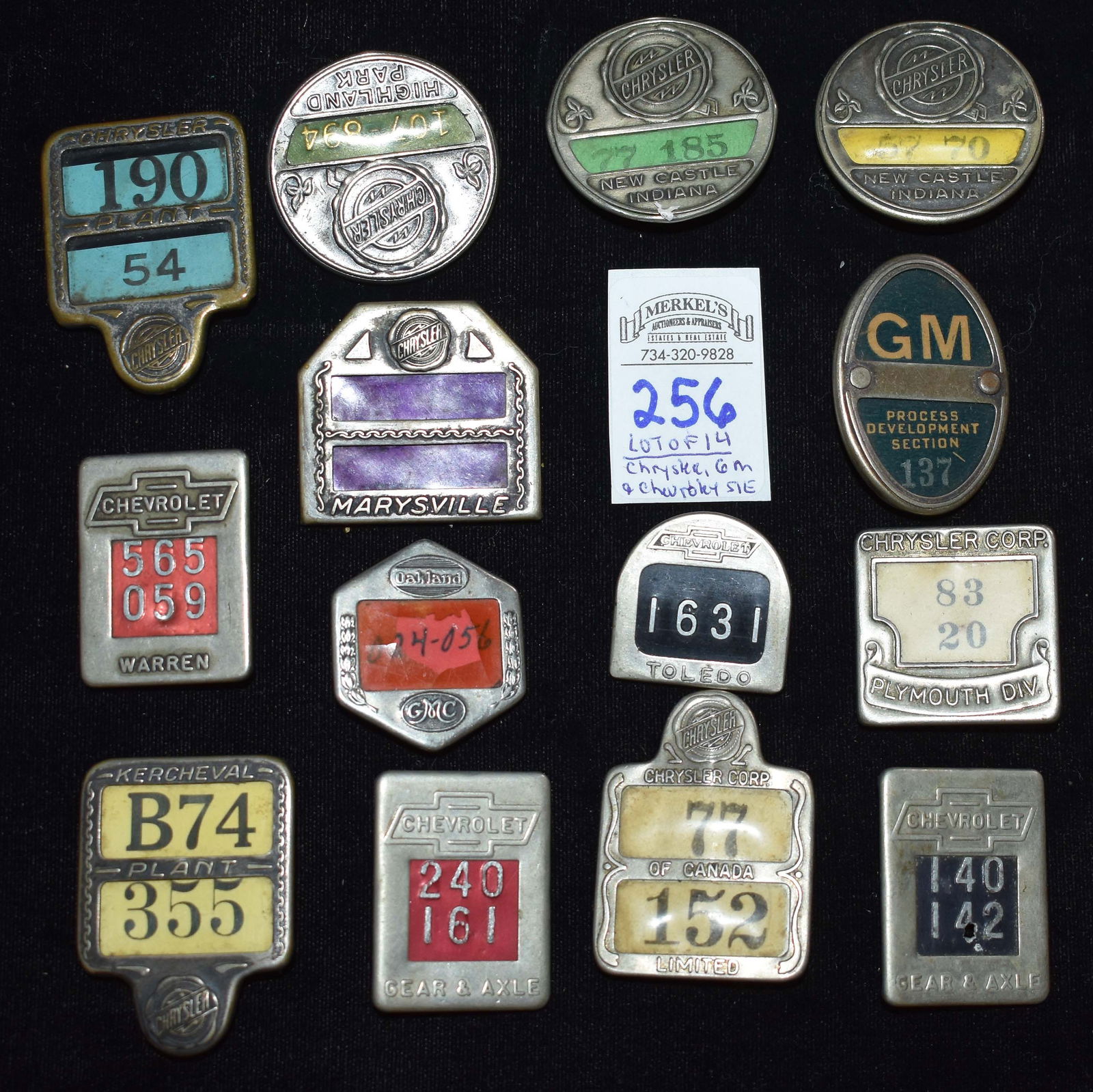 Lot of 14 Chrysler, GM & Chevrolet Badges (1 of 2)