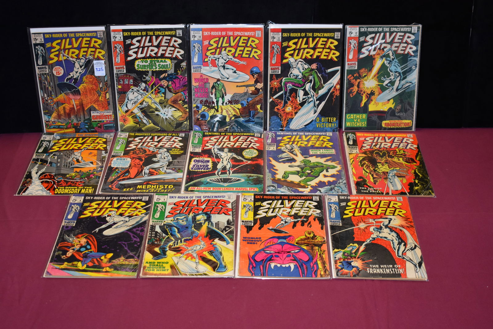 Lot of 14 Vintage - The Silver Surfer Comic Books (1 of 3)