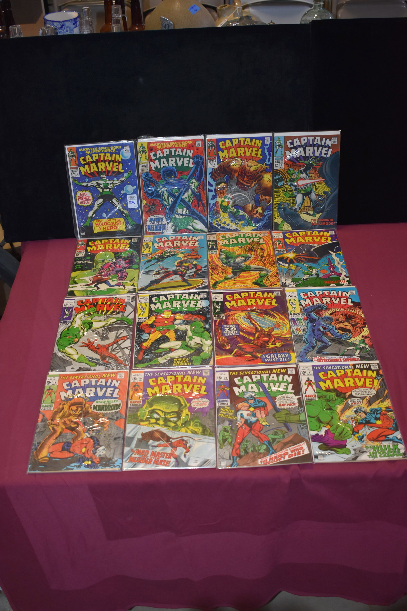 Lot of 32 Vintage - Captain Marvel Comic Books (1 of 3)