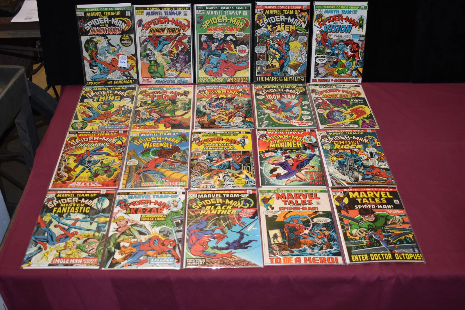 Lot of 36 Vintage -Marvel Team-Up and Marvel Tales Comic Books (1 of 2)