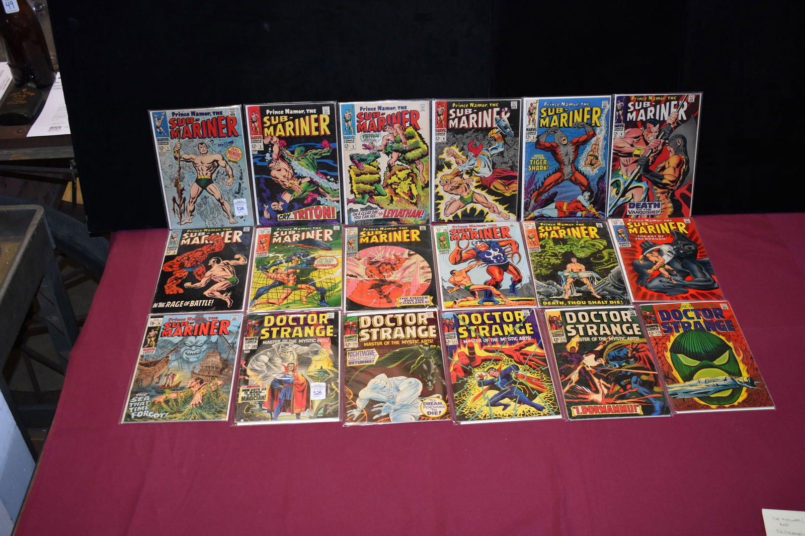 Lot of 13 Vintage - Sub Mariner and Lot of 21 Vintage - Dr. Strange Comic Books (1 of 2)