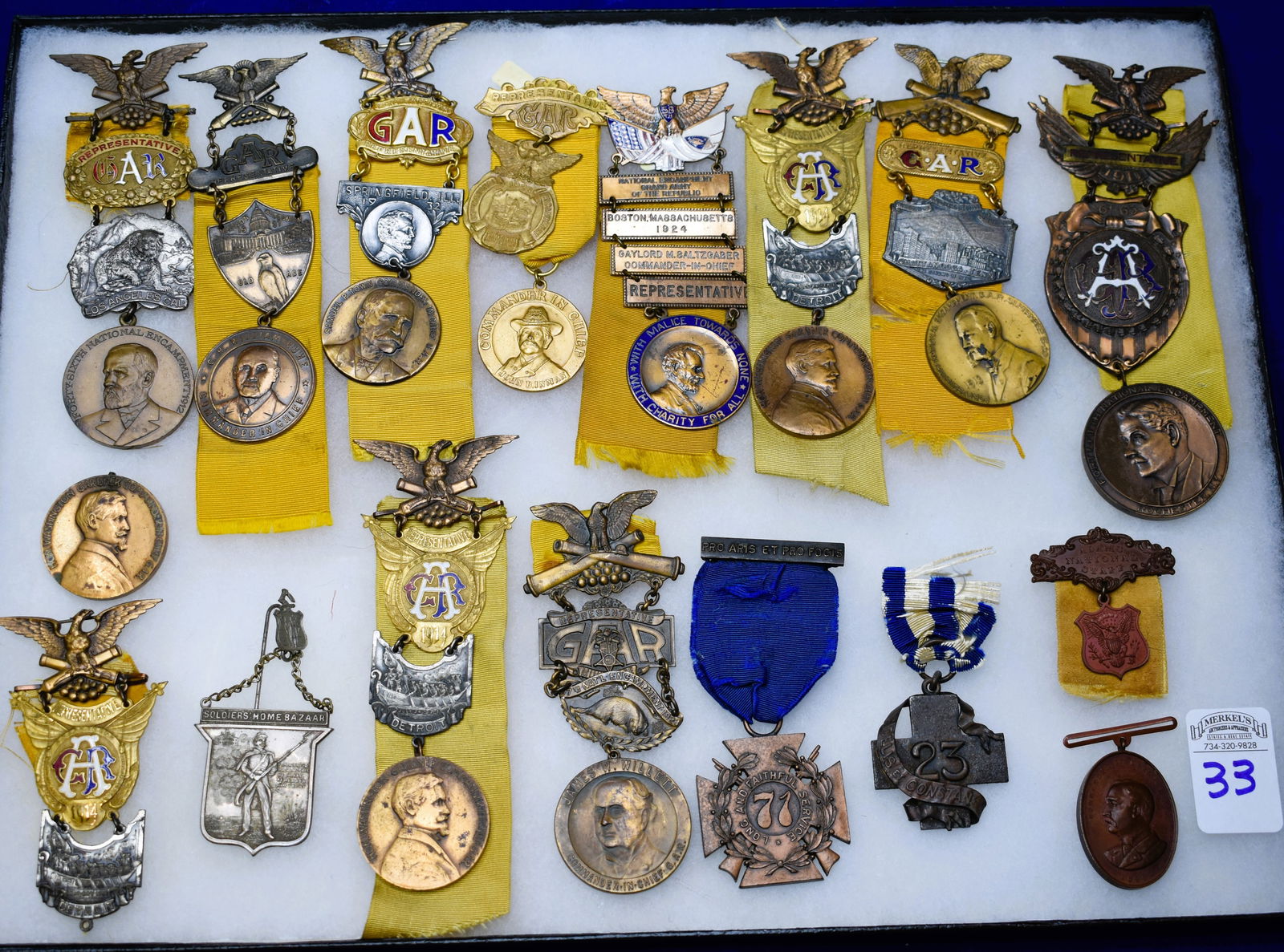 Civil War G.A.R. Related Items in Riker Case (1 of 3)