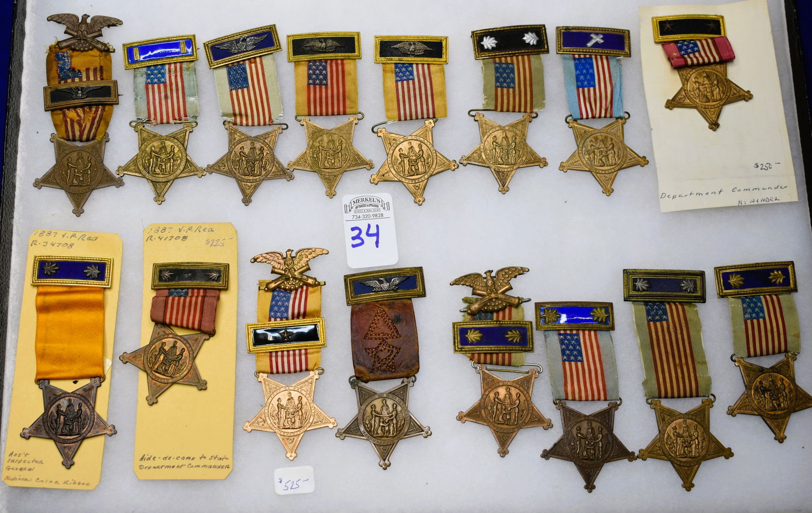 Civil War G.A.R. Related Items in Riker Case (1 of 3)