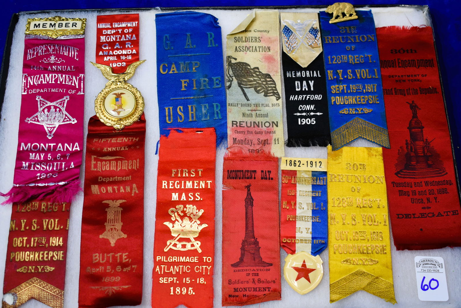 Civil War  G.A.R.  Related Items in Riker Case (1 of 3)