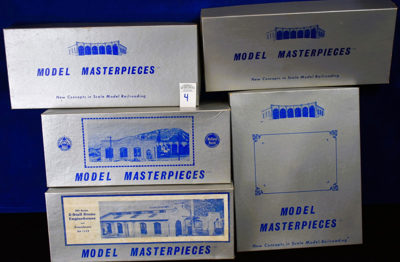 Model Masterpieces HO Scale - 1: 2-Stall Stone Engine house and 1: Como Roundhouse (1 of 3)