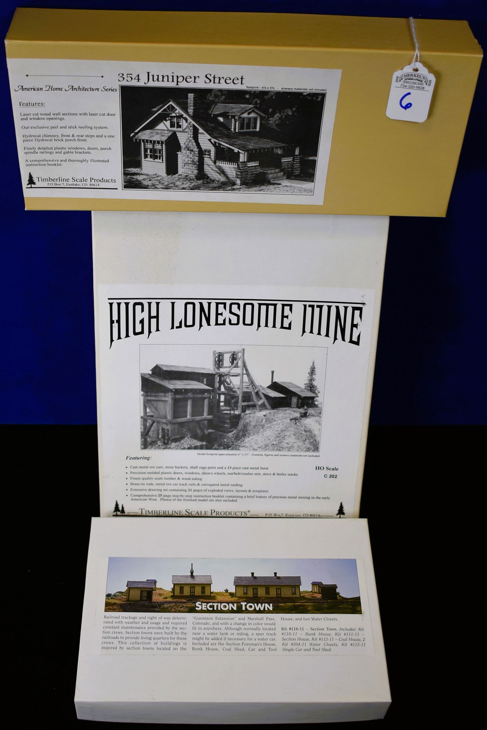 Crystal River Products and Timberline Scale Products, HO Scale - 3 Pieces in Factory Boxes (1 of 2)