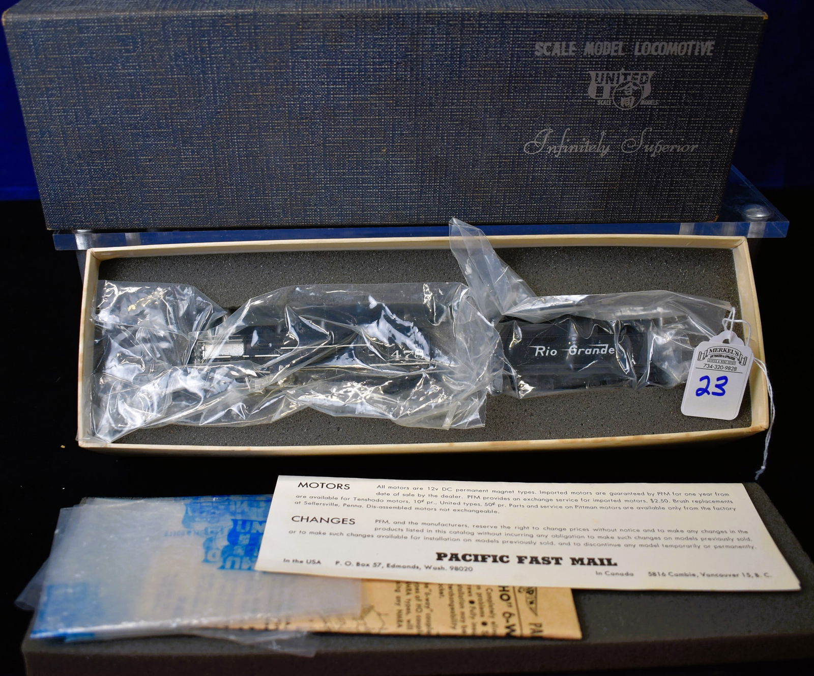 United Scale Models - Scale Model Locomotive Painted - Engine #478 (1 of 3)