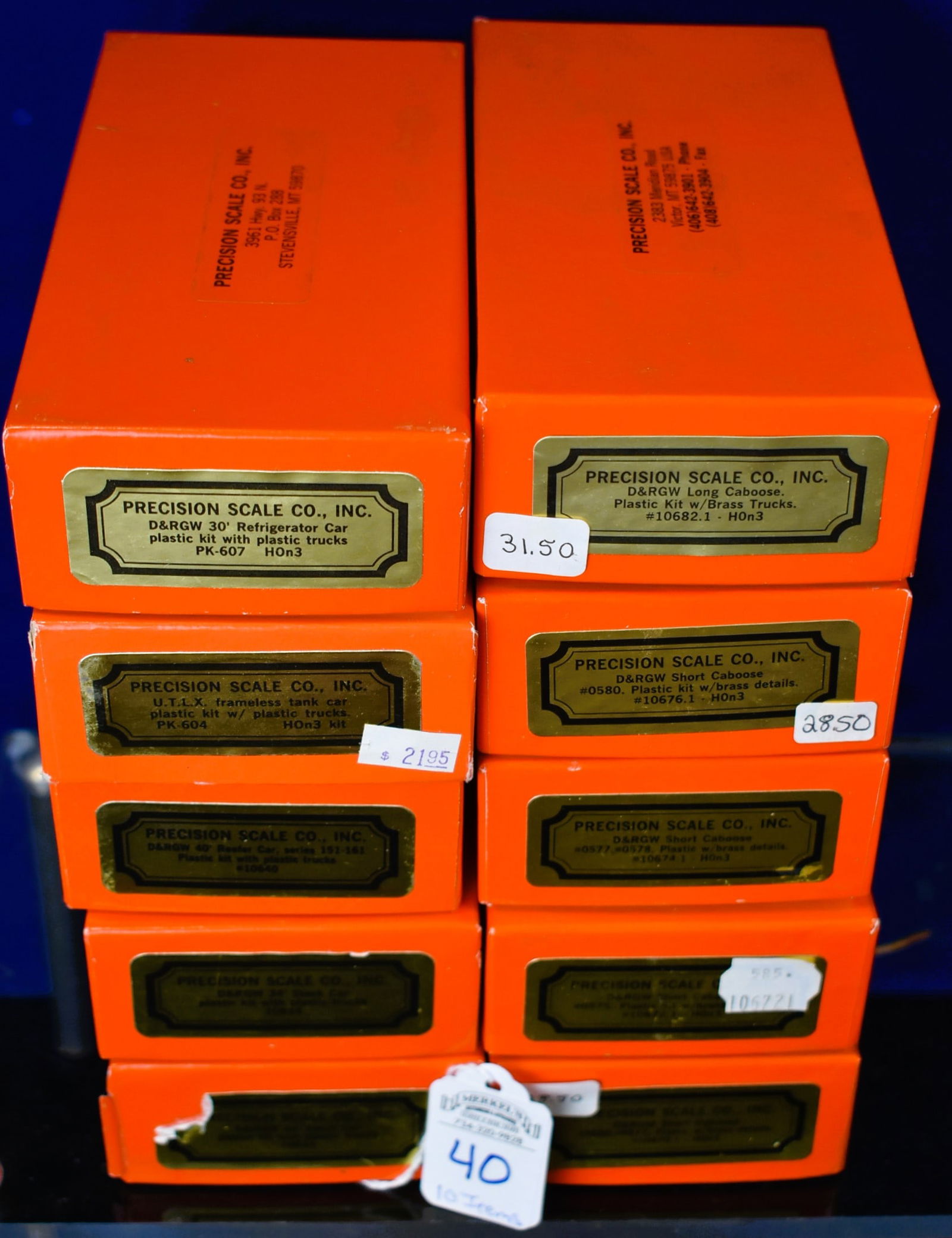 Precision Scale Co. -  10 Pieces - Various Models (1 of 2)