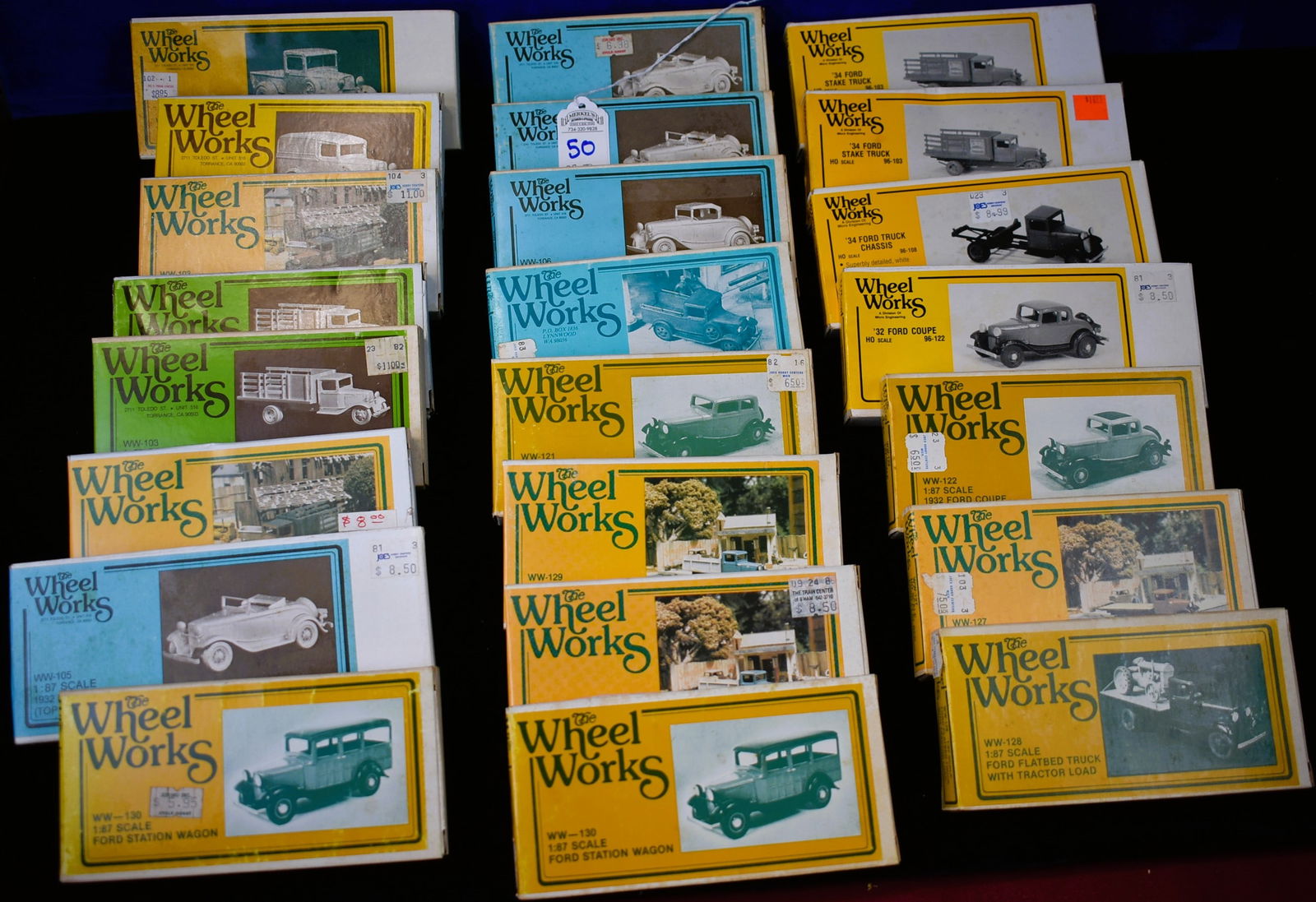 Wheel Works - 22 Pieces - HO Scale Model Vehicles - Various models (1 of 2)