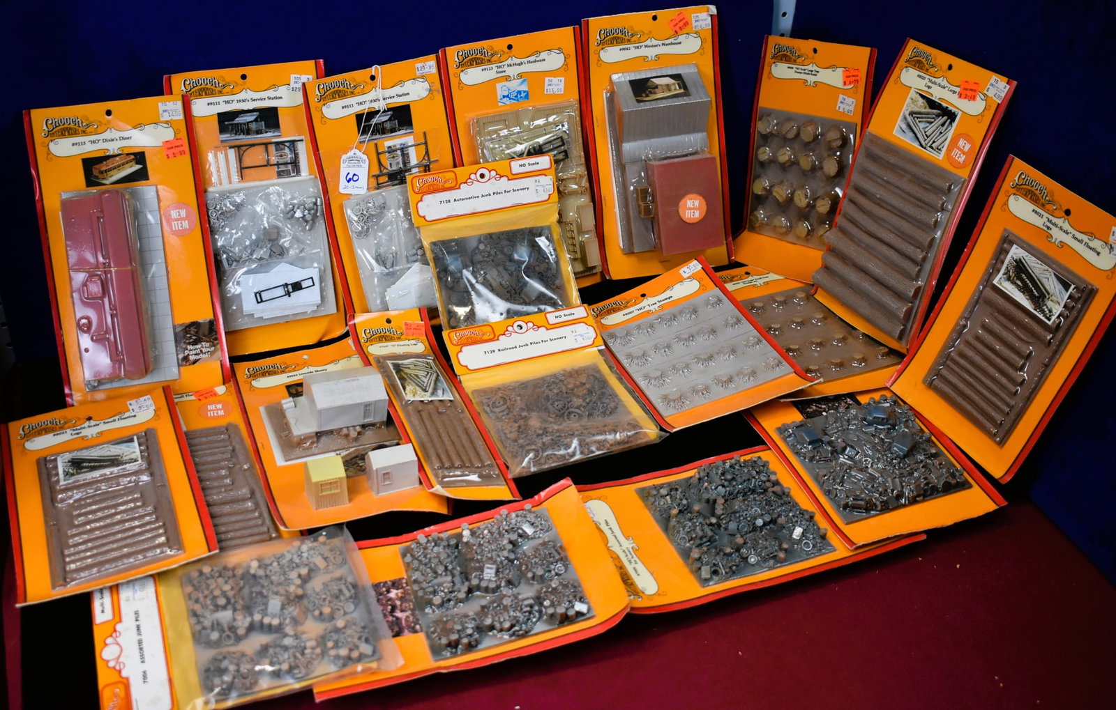 Chooch Enterprises Inc. - 20 Various Pieces: Chooch Enterprises Inc. Various Numbers as follows: (3) #7006 - Junk piles, (2) 7128 - Junk Piles, (1) #7129 - Junk Piles, (2) #8007 - Stumps, (1) #8008 - Tree Stumps, (3) #8021 - Logs, (1) #8020 - Lo