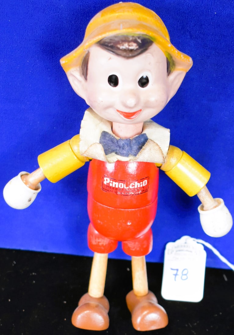 Ideal Wooden Doll Designed by Walt Disney -  circa 1940 - "Pinocchio" (1 of 5)