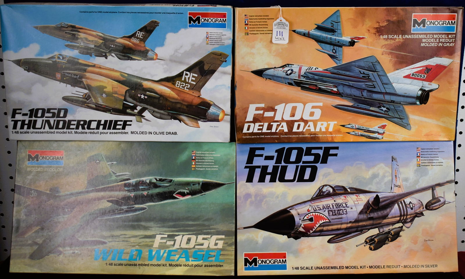 Lot of  4 Monogram Quality Hobby Kits - Plane Models (1 of 5)