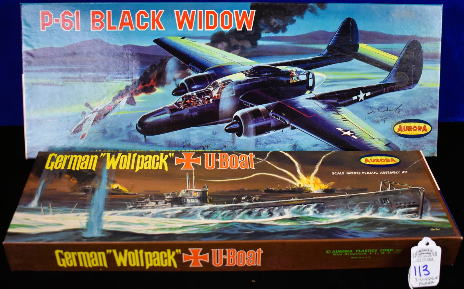 Lot of 2 - Aurora 1/4" Scale Model Plastic Assembly Kits (1 of 7)