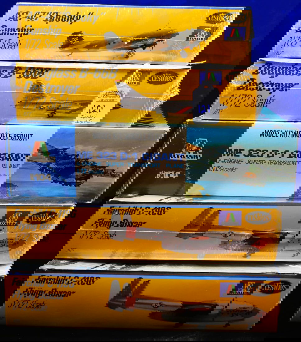 Lot of 5 Italeri and 4 are Italeri Testors 1/72 Scale Model Airplanes (1 of 7)