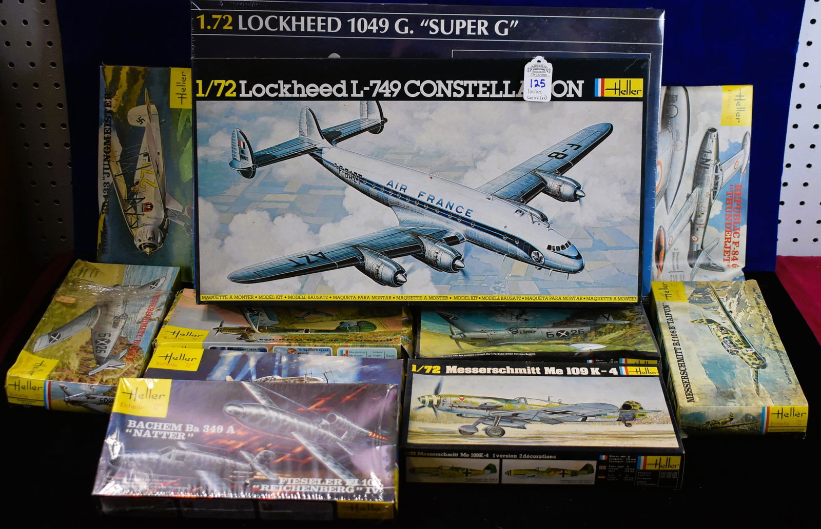 Lot of 11 Heller and Humbrol Heller 1/72 Scale Model Airplanes (1 of 4)