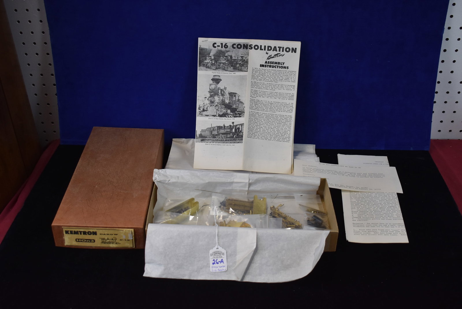 Very Scarce/Rare - Kemtron - Brass Engine. - Railroad Related.: A Very Scarce to Rare Kit - Kemtron; D&RGW - Brass Engine - HOn3 - #C-16. See photos for condition and details.