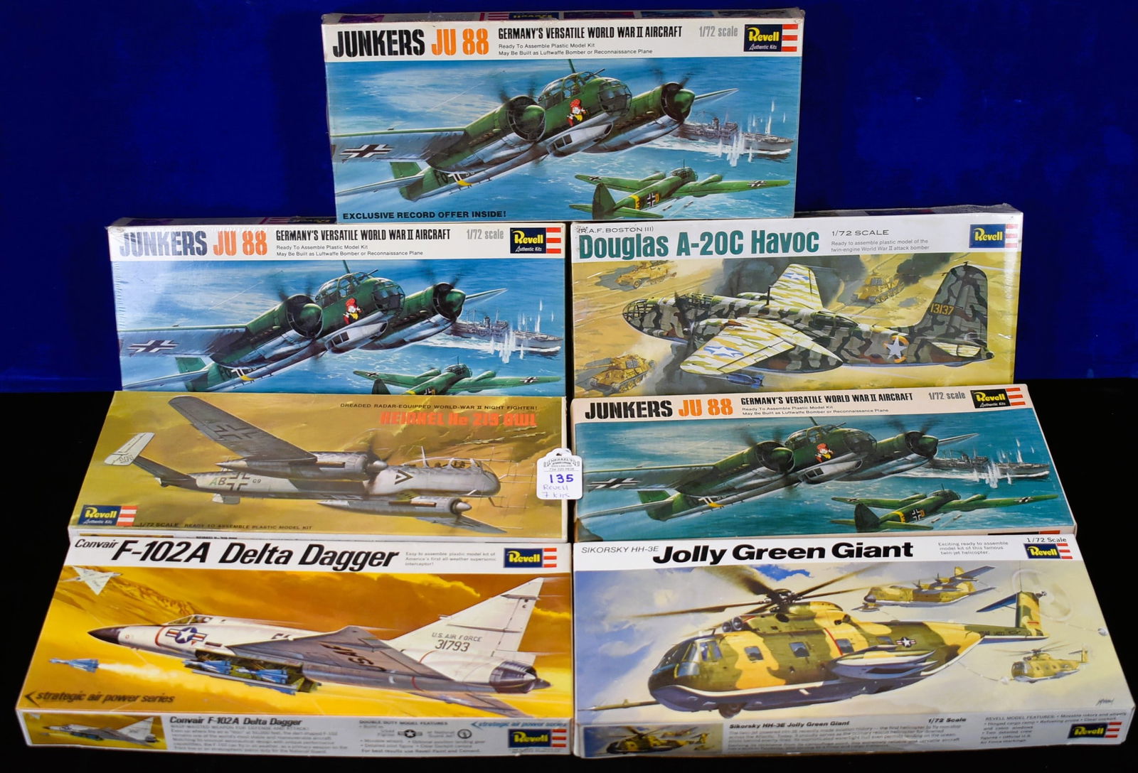 Lot of 7 Revell - Model Airplanes - 1/72 Scale (1 of 2)