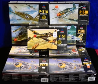 Lot of 9 - Accurate Miniatures Model Airplanes