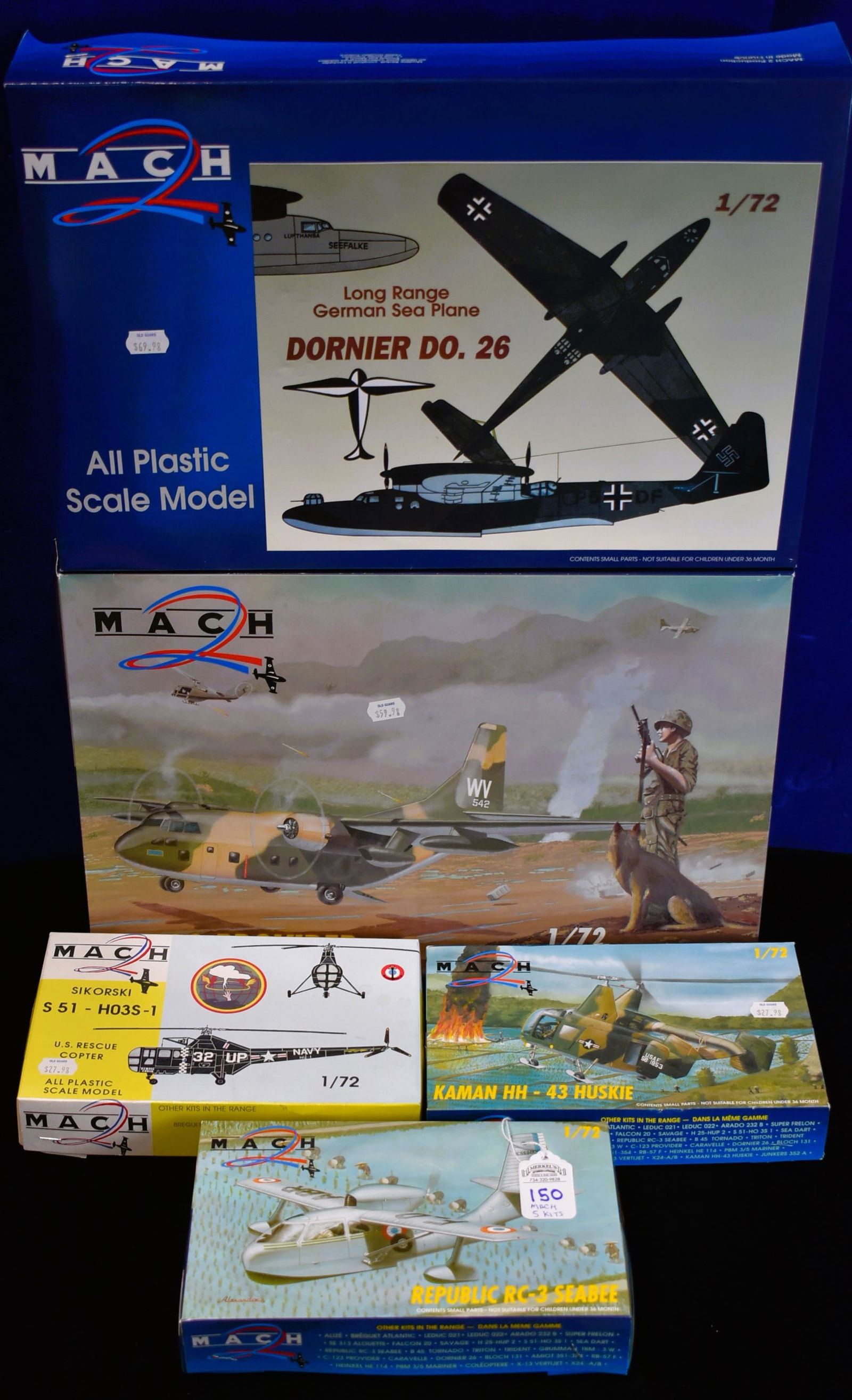 Lot of 5 - Mach Model Airplanes - 1/72 Scale (1 of 4)