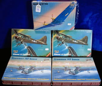 Lot of 5 - Sword Model Airplanes - 1/72 Scale