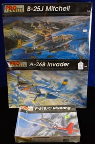 Lot of 3 - Pro Modeler Model Airplanes - 1/48 Scale