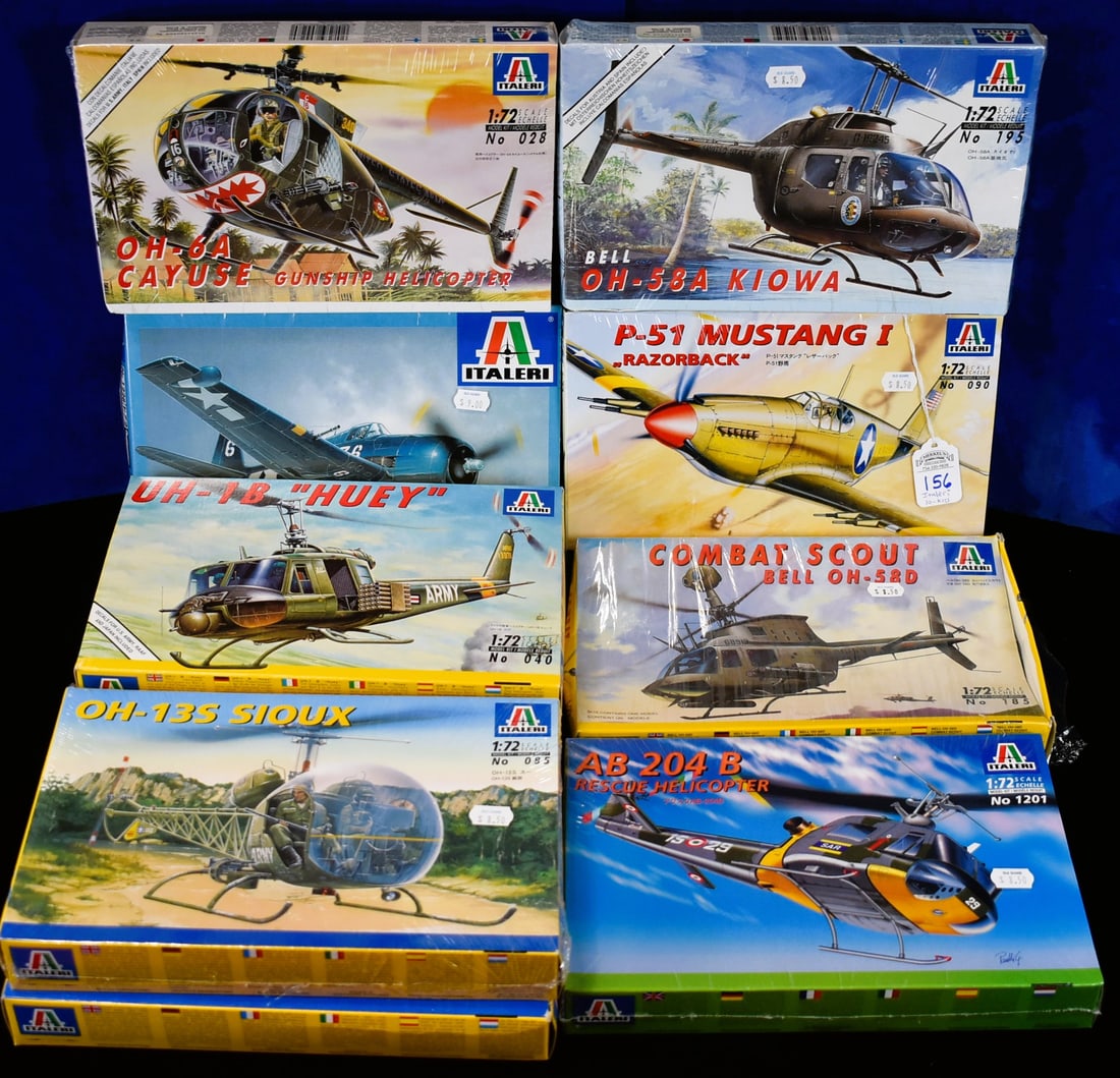 Lot of 10 - Italeri Model Airplanes - 1/72 Scale (1 of 4)
