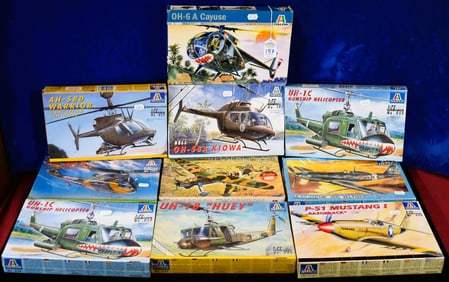 Lot of 10 - Italeri Model Airplanes - 1/72 Scale