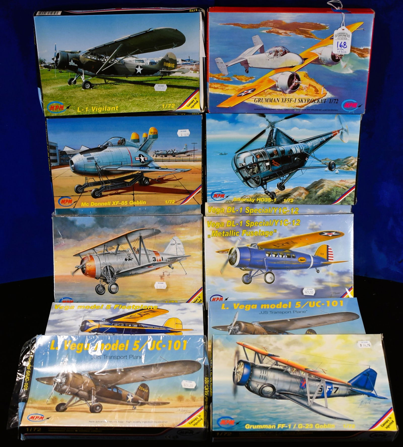 Lot of 12 MPM 1/72 Airplane Model Kits (1 of 4)