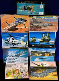 Lot of 12 Fujimi Model Airplanes and 1 Modelcraft Model Airplane -  Various Scale