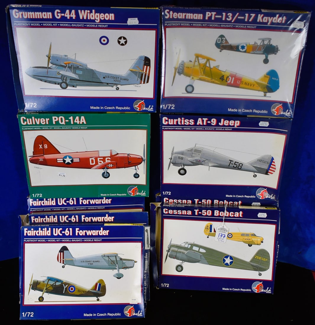 Lot of 9 Pavla Model Airplanes  - 1/72 Scale (1 of 4)