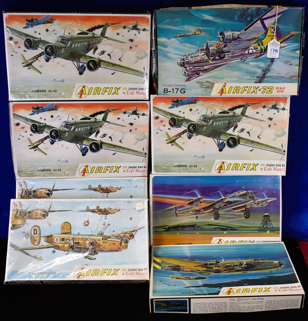 Lot of 8 Airfix by Craft Master Model Airplanes  - 1/72 Scale (1 of 4)