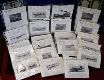 Lot of 25 Germany Huma-Modell - Various Airplane Model Kits