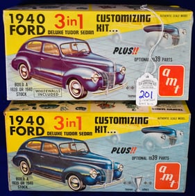 Lot of 2 Vintage AMT Model Car Kits - 1/25 Scale