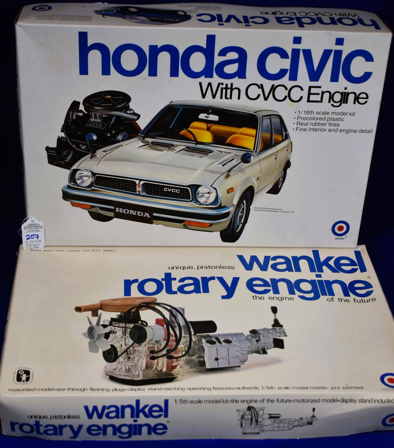 Lot of 2 Entex Model Kits - Various Scales (1 of 3)