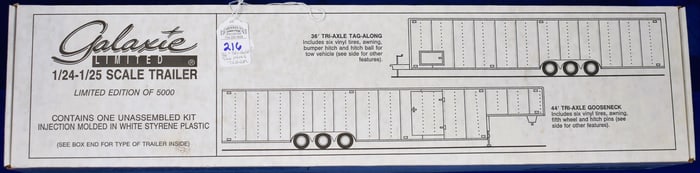 Galaxie Limited Models - 1/24 - 1/25 Scale Trailer Model